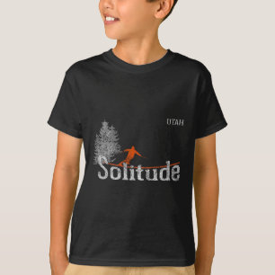 Skifahren im Stil der 1980er Jahre in Solitude Uta T-Shirt