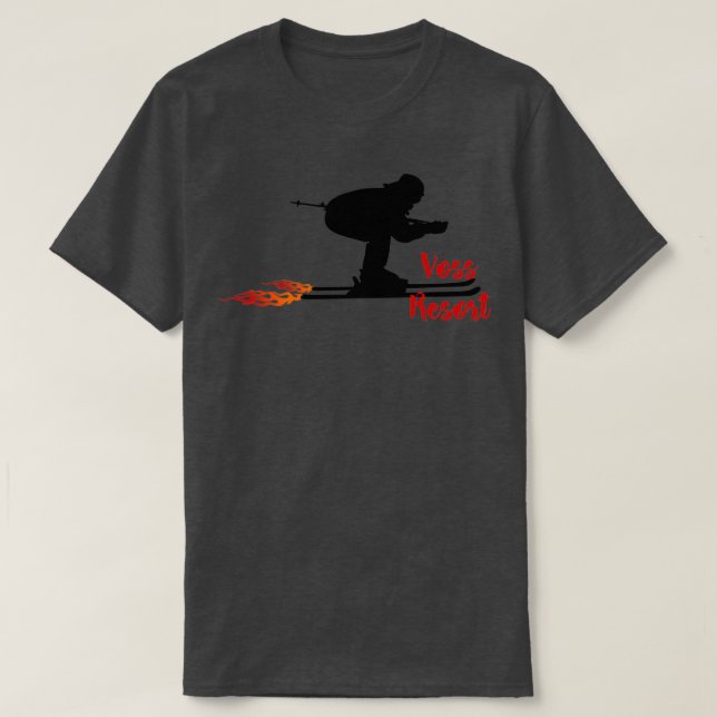 Skifahren im Voss Resort T-Shirt (Design vorne)