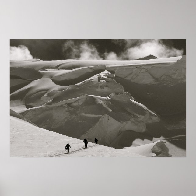 Skifahren in Alaska, Denali Poster (Vorne)