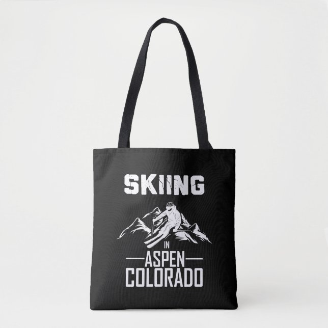 Skifahren in Aspen Colorado Tasche (Vorderseite)
