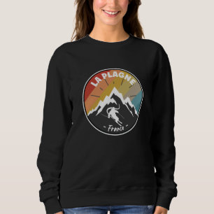 Skifahren in Frankreich La Plagne Sweatshirt