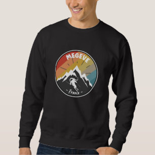 Skifahren in Frankreich Megeve Sweatshirt