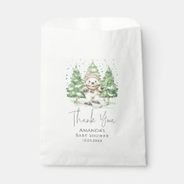 Skifahren in Parenthood Winter Baby Dusche Geschenktütchen