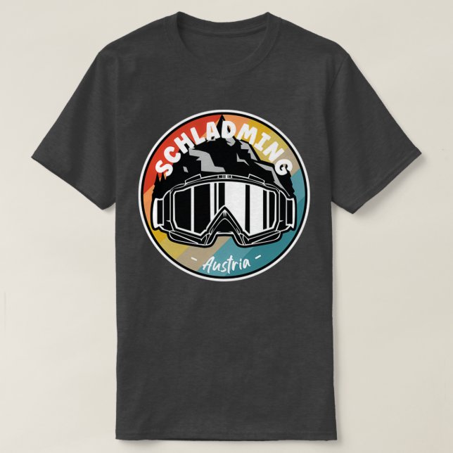 Skifahren in Schladming Österreich 1 T-Shirt (Design vorne)