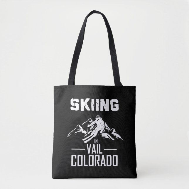 Skifahren in Vail Colorado Tasche (Vorderseite)