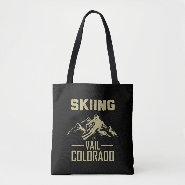Skifahren in Vail Colorado Tasche (Vorderseite)