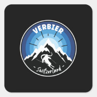 Skifahren in Verbier Schweiz Blau