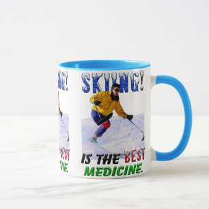 Skifahren ist die beste Medizin Tasse