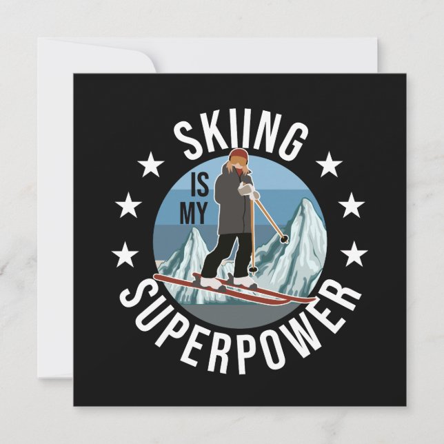 Skifahren ist meine Supermacht (Vorderseite)