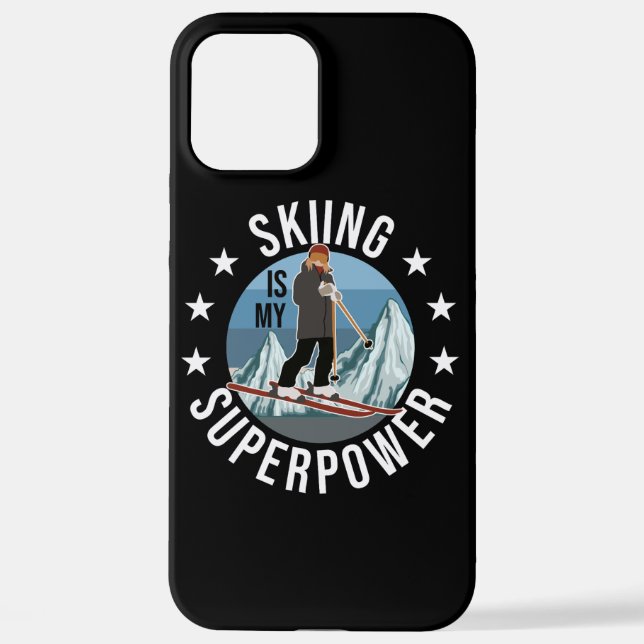 Skifahren ist meine Supermacht iPhone 12 Pro Max Hülle (Rückseite)