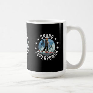 Skifahren ist meine Supermacht Kaffeetasse