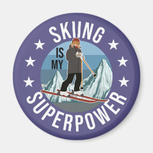 Skifahren ist meine Supermacht Magnet