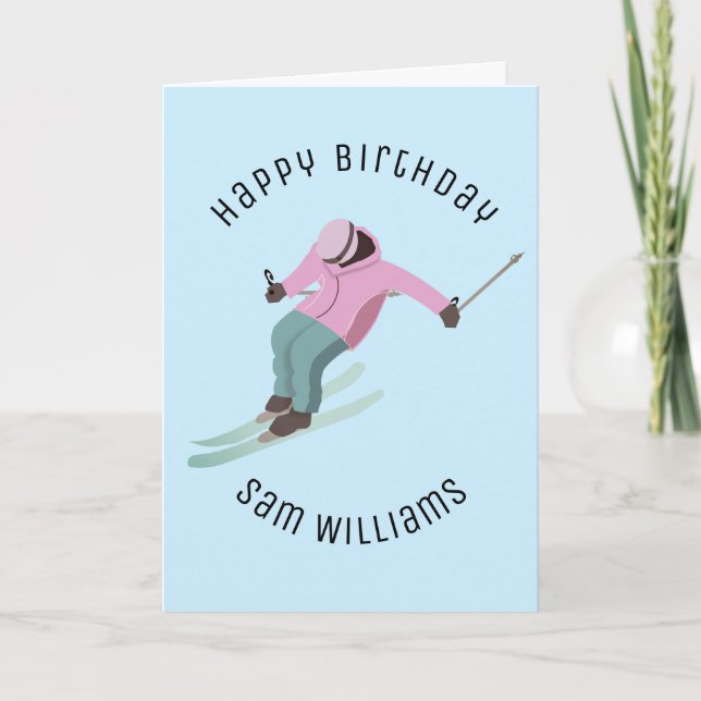 Skifahren Karte (Vorderseite)