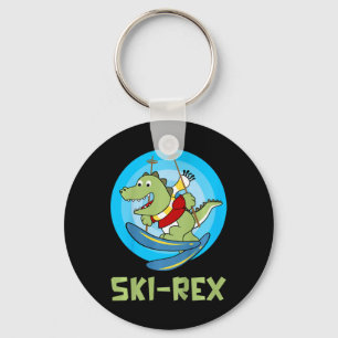 Skifahren Kinder Skifahren Skirex Funny Dino Klett Schlüsselanhänger