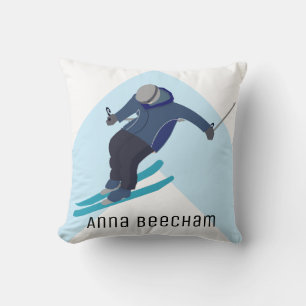 Skifahren Kissen