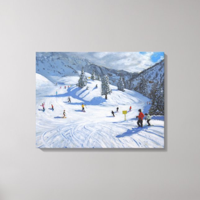 Skifahren Kitzbhuel 2014 Leinwanddruck (Vorderseite)