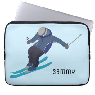 Skifahren Laptopschutzhülle