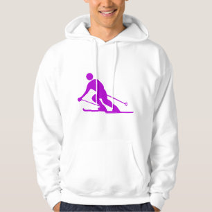 Skifahren - Lila Hoodie