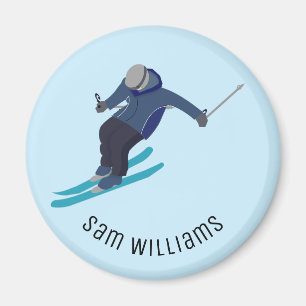 Skifahren Magnet