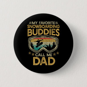 Skifahren - Meine Lieblings-Snowboarder-Buddies ne Button