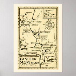 Skifahren New Hampshire - Eastern Slope Poster