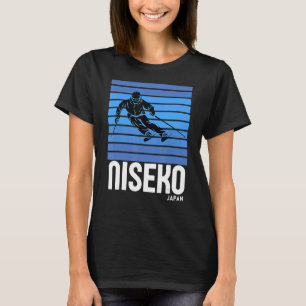Skifahren Niseko Japan Wintersport Vintage Retro S T-Shirt