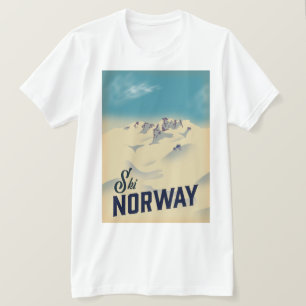 Skifahren Norwegen T-Shirt