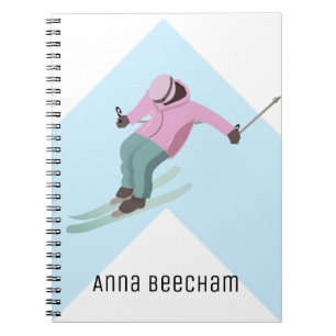 Skifahren Notizblock