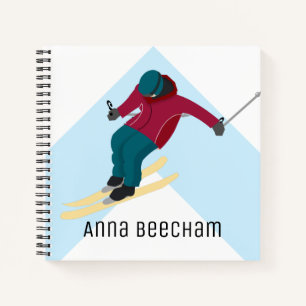 Skifahren Notizbuch