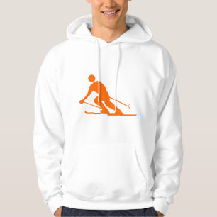 Skifahren - Orange Hoodie
