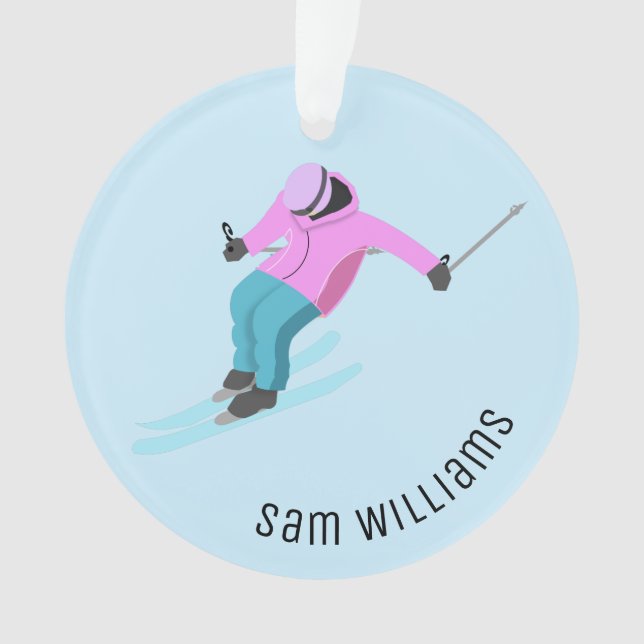 Skifahren Ornament (Vorderseite)