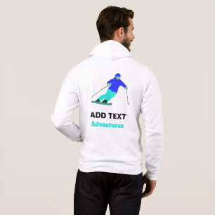 Skifahren Personalisiert Hoodie