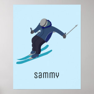 Skifahren Poster