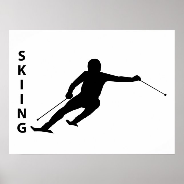 Skifahren Poster (Vorne)