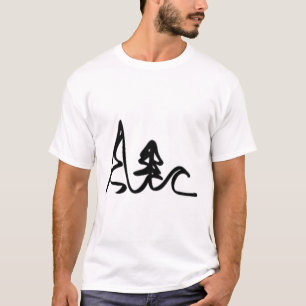 Skifahren Radfahren Surfen Berge Ozeanwellen Spaß  T-Shirt