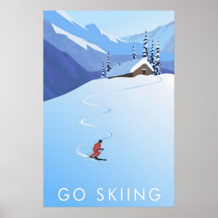 Skifahren Reisen Poster