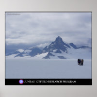 Skifahren Richtung Glacier King in Alaska