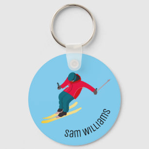 Skifahren Schlüsselanhänger