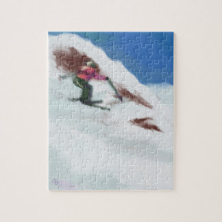 Skifahren-Schnee-Gebirgskunst