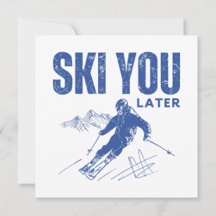 Skifahren Sie später Karte