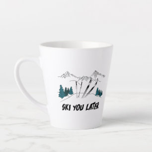 Skifahren Sie später Ski Resort Winterlandschaft Milchtasse