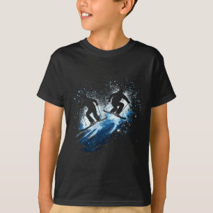 Skifahren Silhouette 1 T-Shirt