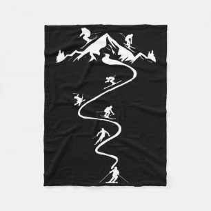 Skifahren Ski Alpin Fleecedecke