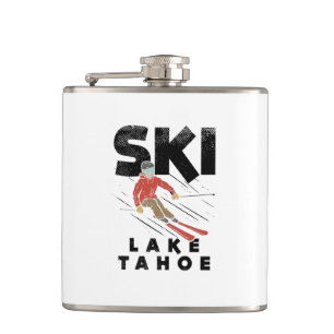 Skifahren - Ski Lake Tahoe Flachmann