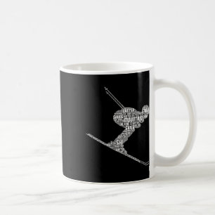Skifahren Ski Skifahrer Männer Jungen Kinder _2 Kaffeetasse