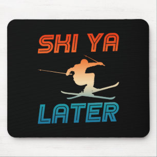 Skifahren Skiausrüstung Nordischer Skifahrer Skifa Mousepad