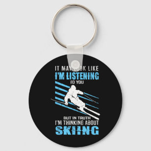Skifahren - Skifahren - Skifahren Schlüsselanhänger
