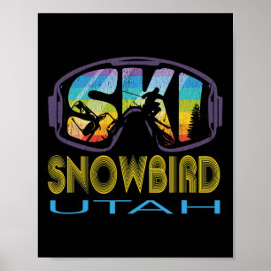 Skifahren Snowbird Utah Skiurlaub  Poster