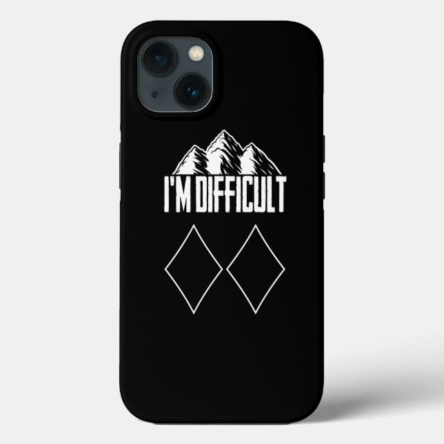 Skifahren Snowboard IM Schwieriges Skifahren Winte Case-Mate iPhone Hülle (Rückseite)
