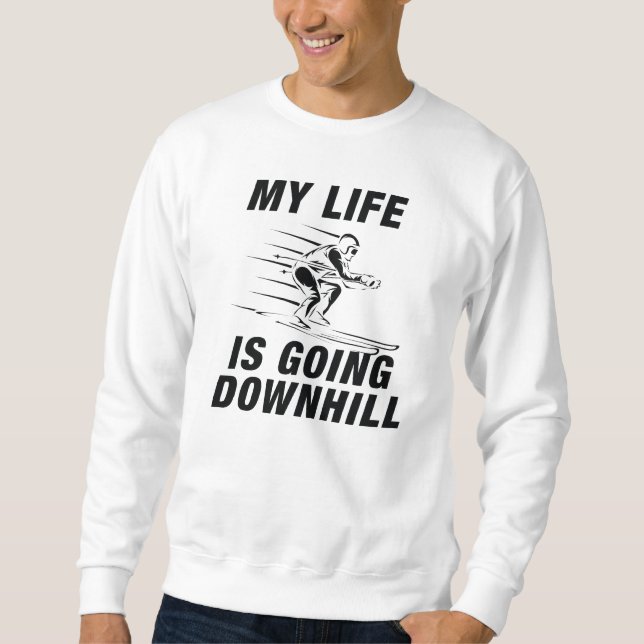 Skifahren Sweatshirt (Vorderseite)